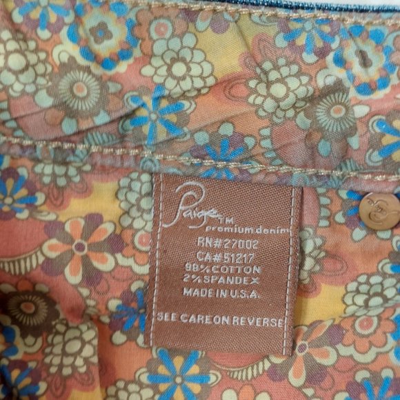 PAIGE Jimmy Jimmy Denim Jean Shorts - Size 27 - Picture 6 of 6